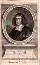 Spinoza, Benedict (Baruch), 1632 - 1677, Amsterdam, Scheveningen, Philosoph., Portrait, KUPFERSTICH:, ohne Adresse, um 1700