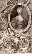 Hochberg-Frstenstein, Juliana Charlotte, Grfin von, 1704 - 1719, , , [ in Bearbeitung ], Portrait, KUPFERSTICH:, Florian Barth. Strahowsky sc. Wratisl. (Krakau).
