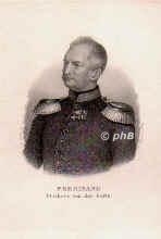 Goltz, Ferdinand Freiherr von der,  - , , , Preussischer General., Portrait, STAHLSTICH:, R. Cauer del.   Carl Mayer sc.  [um 1845]