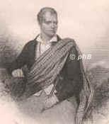 Scott, Sir Walter, 1771 - 1832, Edinburgh, Abbotsfortd, Schottischer Dichter., Portrait, STAHLSTICH:, L. Hicks del.   A. H. Payne sc.