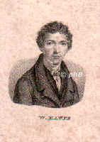 Hauff, Wilhelm, 1802 - 1827, Stuttgart, Stuttgart, Dichter. Redakteur. Burschenschafter. Blaubeuren, Tübingen., Portrait, PUNKTIERSTICH:, ohne Adresse