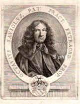 Saviolo, Ottavio, 1653 - , , , Italienischer Mediziner, Philosoph u. Schriftsteller. Professsor in Padua., Portrait, KUPFERSTICH:, ohne Adresse [Mellan ?]