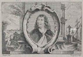 Lingelbach, Jan., 1623 - 1674, Frankfurt am Main, Amsterdam, Maler und Radierer., Portrait, RADIERUNG:, Eisen del. –  Ficquet sc.