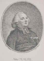 Maury, Jean-Siffrein, 1746 - 1817, , , Erzbischof–Bischof von Montefiascone u. Corneto. Kardinal 1794. 1789 Mitglied d. Nat.Versammlung ( 
