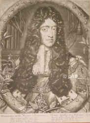 ENGLAND: Wilhelm (William) III. von Oranien, König von Großbritannien und Irland, 1650 - 1702, im Haag, London, Regent 1689–1702. Einziger Sohn von Wilhelm II. von Oranien (1626–1650) u. Prinzessin Mary Stuart von England (1631–1660), Tochter von König Karl I.; vermählt 1677 mit Queen Mary II. von England u. Schottland (1662–1694), älteste Tochter von König Jakob II. – 1672 Generalstatthalter der Niederlande, 1689 nach der Vertreibung seines Schwiegervaters durch die 