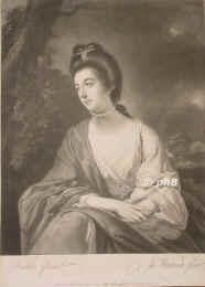 [ in Bearbeitung ],, 1748 - 1819, , , Wife of Charles Molyneux, 1st Earl; daughter of 2nd Earl of Harrington., Portrait, MEZZOTINTO:, T. Kettle pinx.   J. Watson fec.
