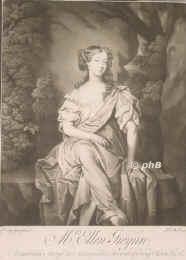 Gwynn, Ellen, 1650 - 1687, , , Engl. Schauspielerin, verkaufte Orangen in der Nhe des Drury Lane Theaters, 