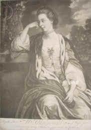 Cholmondley, Mrs,  - 1769, , , 2nd wife of Nathaniel Cholmley, of Howsham Hall., Portrait, MEZZOTINTO:, Reynolds pinx.   J. Watson fec.