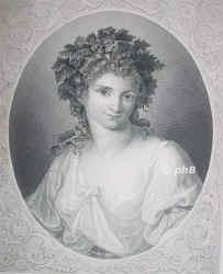 Kauffmann, Angelika, 1741 - 1807, Chur, Rom, Malerin, Freundin Goethes und Winkelmanns., Portrait, STAHLSTICH:, Ipse pinx.   A. H. Payne sc.  [um 1850]