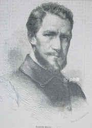 Gonne, Christian Friedrich, 1813 - 1906, Dresden, , Maler, Schriftsteller, 1857 Professor., Portrait, HOLZSTICH:, A.N[eumann del.]  –  Ed. Kretzschmar sc. [um 1860]
