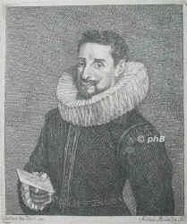 Dyck, Anton van, 1599 - 1641, Antwerpen, Blackfriars (London), Flämischer Porträt- und Historienmaler und Radierer., Portrait, RADIERUNG:, Antonio van Dyck pinx. –  Antoni Riedel del et fc.