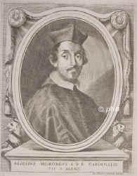 Omodei (Homodei), Luigi,  - 1685, , , Kardinal 1652. Protonotary apostolic, dean of the Apostolic Chamber., Portrait, KUPFERSTICH:, Jac. Piccino sc. Venetij.  [ca. 1657]