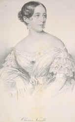 Novello, Clara Anastasia, 1818 - 1908, London, Rom, Englischer Sngerin. Paris, Windsor, 1837 von Mendelssohn nach Leipzig eingeladen., Portrait, LITHOGRAPHIE:, Ccilie Brandt gez.