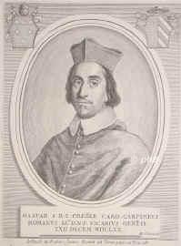 Carpegna, Gaspare,  - 1714, , , TitularErzbischof von Nicea (Nizza?). Kardinal 1670., Portrait, KUPFERSTICH:, Alb. Clouet sc.