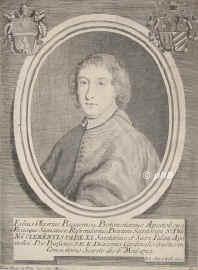Olivieri, Fabio,   - 1738, , , Kardinal 1715. Secretary of Briefs of the Princes, pro–prefect of the Apostolic Palace., Portrait, KUPFERSTICH:, J. Chr. Kolb exc.