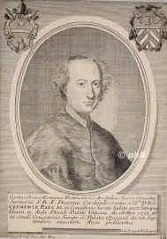 Origo, Curzio de,   - 1737, , , Kardinal 1712. Secretary of the Sacred Consulta., Portrait, KUPFERSTICH:, Joh. Chr. Kolb exc.