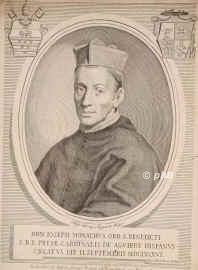 Aguirre, Jos Senz de, 1630 - 1699, , , Benediktiner (O.S.B.), Sekretr des Inquisitionsgerichts in Spanien, 1686 Kardinal., Portrait, KUPFERSTICH:, Jac. Blondeau sc.