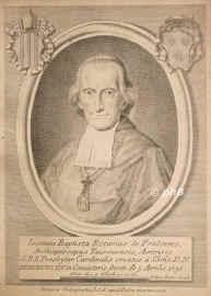 Rotario (Rovero) da Pralormo, Giovanni Battista,  - 1766, , , Erzbischof von Turin. Kardinal 1756, Portrait, KUPFERSTICH:, P.(?) Ant. Pazzi sc.