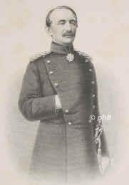 Alvensleben, Constantin von, 1809 - 1892, , , Preussischer Generalleutnant. 1859 Kom. R. d. Gardes du Corps., Portrait, STAHLSTICH:, Weger sc.