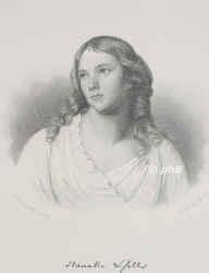 Schiller, Caroline Christine, gen. Nanette, 1777 - 1796, , , Jngste und Lieblingsschwester des Dichters, starb unverheiratet., Portrait, STAHLSTICH:, [Lud. Simanoviz pinx.]  A. Weger sc.