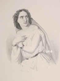 Ristori, Adelaide, 1821 - , , , Schauspielerin., Portrait, STAHLSTICH:, Weger sc.