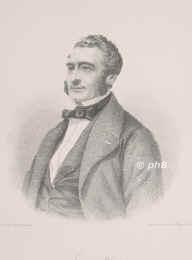 Pereire, Isaac, 1806 - , , , Bankier in Paris. Begrndete mit seinem Bruder Emile Banken und Eisenbahnen., Portrait, STAHLSTICH:, Weger sc.