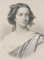Stramann-Dambck, Marie, 1827 - , , , Schauspielerin. Innsbruck, Brnn, Hannover, Mnchen, Leipzig, Wien., Portrait, STAHLSTICH:, A. Weger sc.