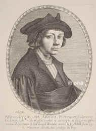 Leyden, Lucas Huygens (Damesz) van, 1494 - 1533, , , Maler, Kupferstecher und Formschneider., Portrait, KUPFERSTICH:, B. Moncornet exc. [1654].