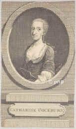 Cockburn, Catharine (Miss Trotter), 1679 - 1749, , , Englische Schriftstellerin, Dramatikerin., Portrait, KUPFERSTICH der Zeit:, ohne Adresse