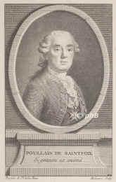 Saint-Foix, Germain Francois Poulain de, 1698 - 1776, , , French writer and antiquarian., Portrait, KUPFERSTICH:, Pougain de St. Aubin pinx.   Maleuvre sc.
