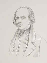 Flaxman, John, 1755 - 1826, York, London, Englischer Bildhauer, Zeichner und Kunstschriftsteller., Portrait, KUPFERSTICH in Umrißmanier:, schwedisch,  um 1825