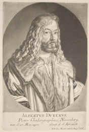 Dürer, Albrecht, 1471 - 1528, Nürnberg, Nürnberg, Maler, Kupferstecher und Formschneider., Portrait, SCHABKUNST:, Joh. Jac. Haid exc.