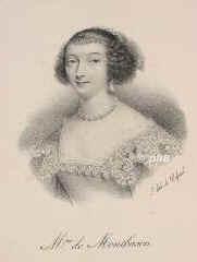 Montbazon, Marie de Bretagne, Herzogin von, 1612 - 1657, , Paris, Berhmte Schnheit und Intrigantin, Rivalin der Mme de Longueville., Portrait, LITHOGRAPHIE:, Delpech lith.  [um 1825]