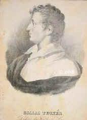 Tegner, Esaias, 1782 - 1846, , , Schwedischer Dichter., Portrait, LITHOGRAPHIE:, deutsch, um 1830
