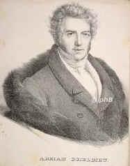 Boieldieu, Francois Adrien, 1775 - 1834, Rouen, Jarcy bei Paris, Französischer Opernkomponist. Paris, St.Petersburg., Portrait, LITHOGRAPHIE:, ohne Adresse.  Um 1830