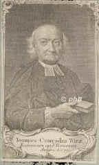 Wirz, Johann Conrad, 1688 - 1769, , , Schweizer Theologe. (