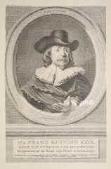Kok, Frans Banning,   - , , , Bürgermeister und Rat der Stadt Amsterdam. [ in Bearbeitung ], Portrait, KUPFERSTICH / RADIERUNG:, Rembrandt van Ryn pinx. –  H. Pothoven del. –  J. Houbraken sculpsie oud 81 Jaar.