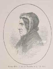 Eliot, George (eig. Mary Ann Evans), 1819 - 1880, Arbury Farm (Warwickshire) , London, Englische Romanschriftstellerin, Freidenkerin, Übersetzerin D.F. Strauß' 
