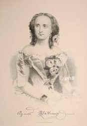 Wallner, Agnes, geb. Kretschmar, 1826 - , , , Schauspielerin. Leipzig, Riga, Bremen, Freiburg, Posen, Berlin., Portrait, STAHLSTICH:, Jab del.  Auguste Hssener sc.