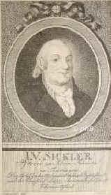 Sickler, Johann Volkmar, 1742 - 1820, , , Pomologe, Pfarrer in Kleinfahner bei Gotha., Portrait, RADIERUNG:, Susemihl del.   S. Halle sc.