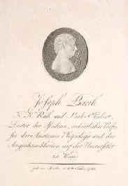 Barth, Joseph, 1745 - 1818, Malta, , Anatom, Augenarzt (K.K. Leib-Okulist) in Wien., Portrait, RADIERUNG:, Jos. Richter jun. del.   Vienae.   Laurens sc. Berol. 1804.