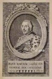 Zieten, Hans Joachim von, 1699 - 1786, Wustrau, Berlin, Preuischer Husarengeneral (Reichenberg, Prag, Leuthen, Liegnitz, Torgau)., Portrait, RADIERUNG der Zeit:, ohne Adresse