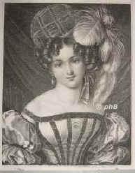 Sontag, Henriette, 1830 vereh. Gräfin Rossi, 1806 - 1854, Koblenz, Mexiko [an der Cholera], Opernsängerin, Hof– u. Kammersängerin, bekannt als 