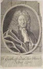 Barth, Gottfried, 1650 - 1728, , , Jurist. Leipzig, Straburg, Basel., Portrait, KUPFERSTICH:, [Bernigeroth sc.]