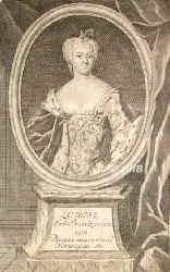 DNEMARK: Luise (Louise), Knigin von Dnemark, geb. kgl. Prinzessin von Grobritannien, Irland u. Hannover, 1724 - 1751, London, Christiansborg, Jngste Tochter von Knig Georg II. (16831760) u. Wilhelmine Karoline von BrandenburgAnsbach (16831737); 1743 erste Gemahlin des nachmal. Knigs Friedrich V. von Dnemark (17231766), Portrait, KUPFERSTICH:, Sysang sc.