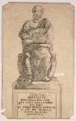 Hippolytus, um 170 - , wahrscheinl im Orient, , Altkirchl. Schriftsteller, Presbyter in Rom, 