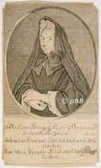 La Motte Guyon, Jeanne Marie Bouvier de, 1648 - 1717, , , Mystikerin., Portrait, KUPFERSTICH der Zeit:, ohne Adresse