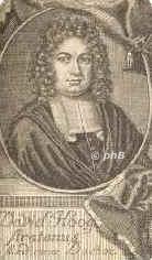 Hoogstraten, David Fransz van, 1658 - 1724, , , Arzt und Dichter, Philologe in Amsterdam., Portrait, KUPFERSTICH:, Brhl sc. [ 1714 ].
