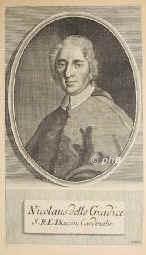 Giudice, Nicola del,  - 1743, , , Kardinal 1725. Protonotary apostolic, prefect of the Apostolic Palace., Portrait, KUPFERSTICH:, J. M. B[ernigeroth] sc.