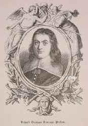 Graham, Sir Richard, Viscount Preston, 1648 - 1695, , , Englischer Gesandter. bersetzte Boethius ins Englische., Portrait, HOLZSTICH:, Monogrammist:  B. S. fec.  [um 1840]